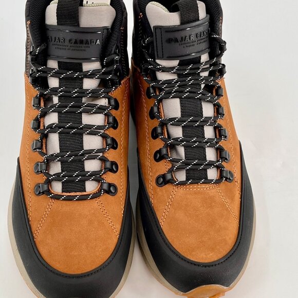 Pajar Urban Alpn Men's Waterproof Hiking Boots Size 8.5 Cognac Black Leather-NWD - Picture 3 of 16